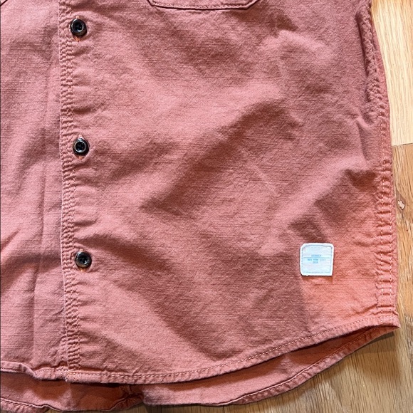 Zara Kids Rust Button-Down Shirt - Picture 4 of 6